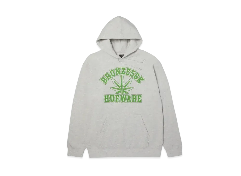 HUF x Bronze56K Plant Wear P/O Hoodie "Ash Gray"
