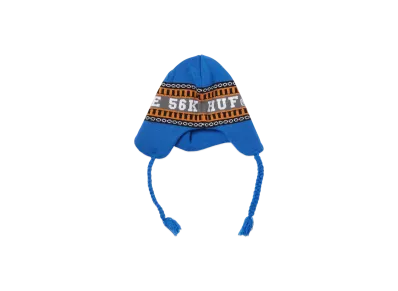 HUF x Bronze56K Flap Beanie "Brown/Blue"