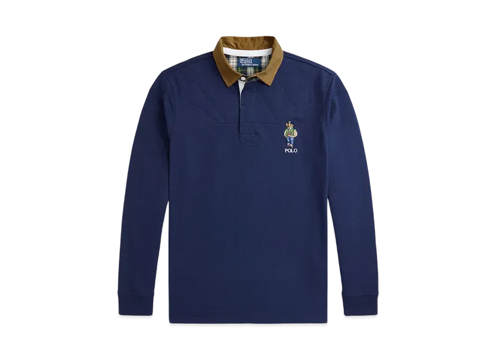 Polo Ralph Lauren Classic Fit Polo Bear Jersey Rugby Shirt "Navy"