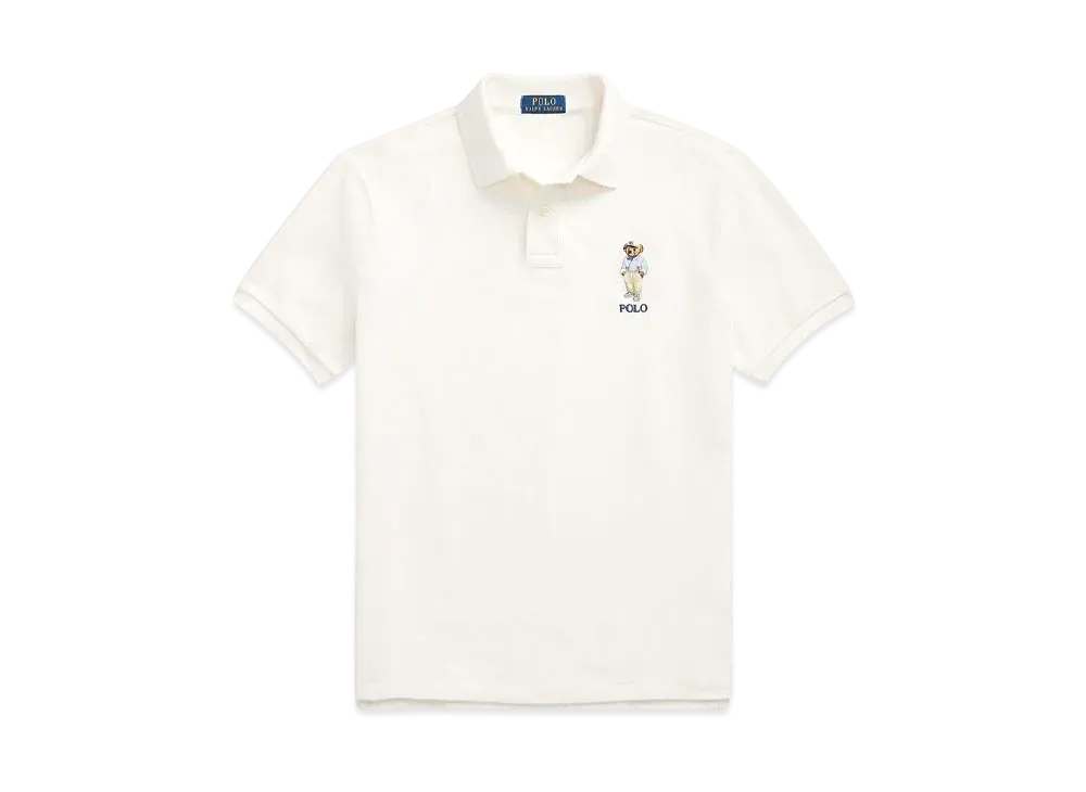 Polo Ralph Lauren Custom Slim Fit Polo Bear Polo Shirt "White"