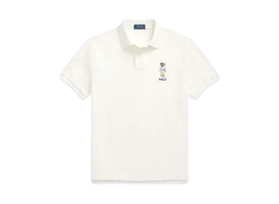 Polo Ralph Lauren Custom Slim Fit Polo Bear Polo Shirt "White"