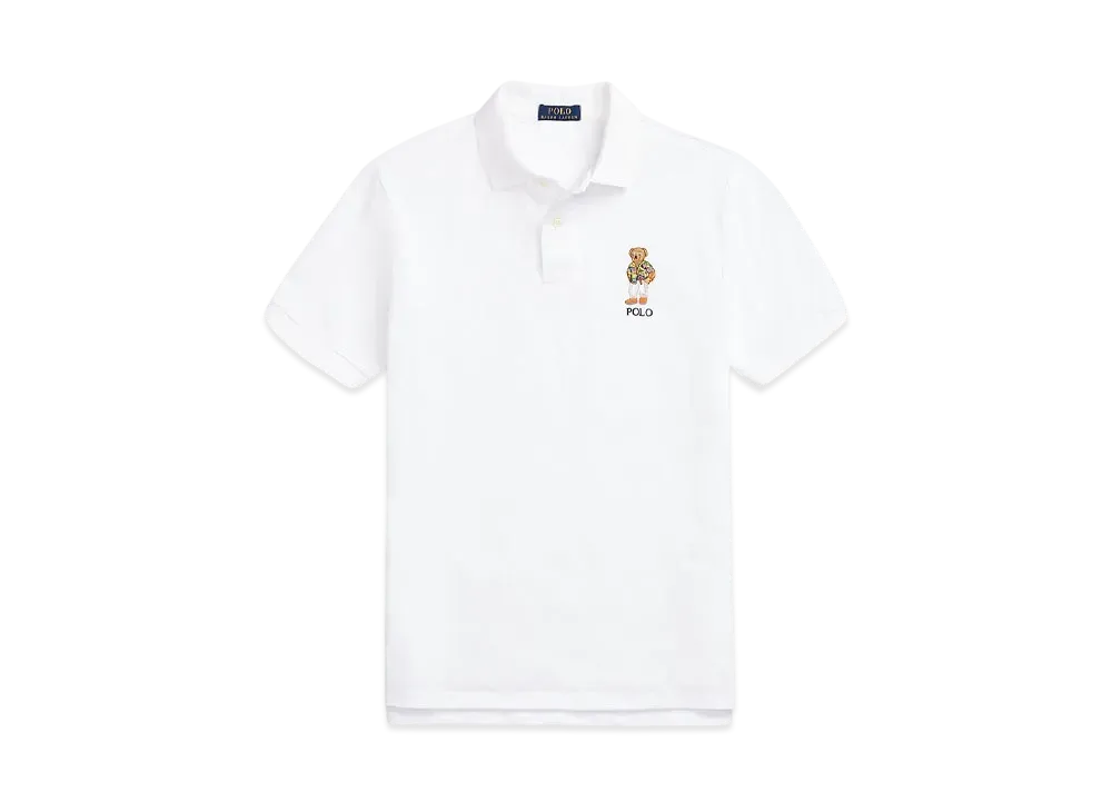 Polo Ralph Lauren Custom Slim Fit Polo Bear Polo Shirt "White"