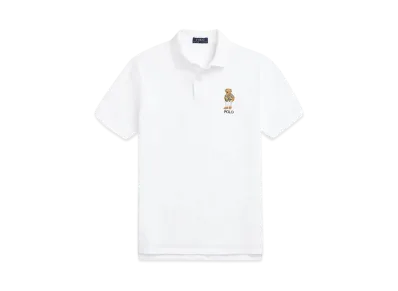 Polo Ralph Lauren Custom Slim Fit Polo Bear Polo Shirt "White"
