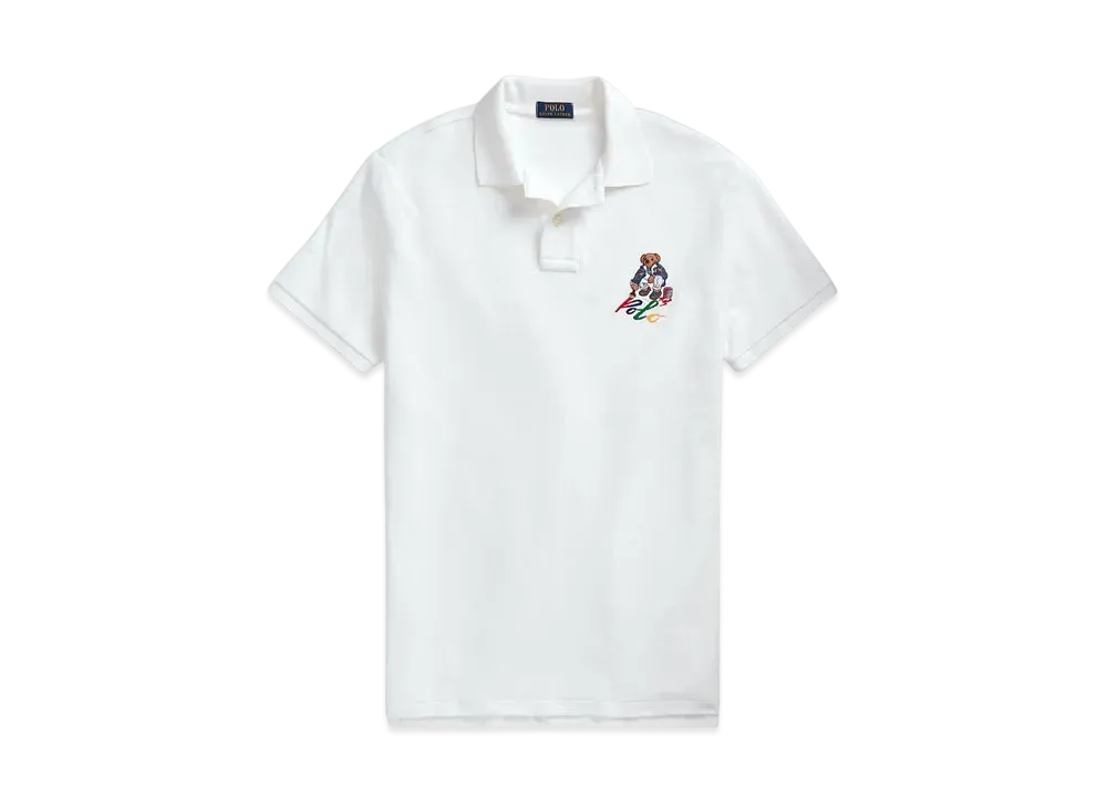 Polo Ralph Lauren Custom Slim Fit Polo Bear Polo Shirt "White"
