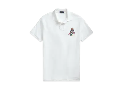 Polo Ralph Lauren Custom Slim Fit Polo Bear Polo Shirt "White"