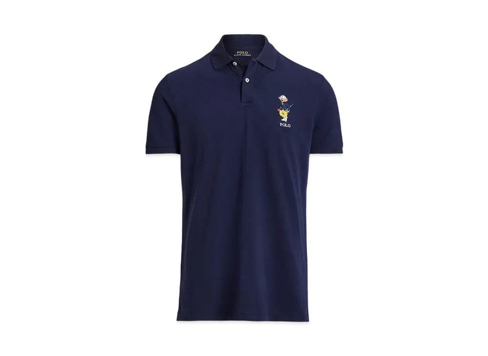 Polo Ralph Lauren Custom Slim Performance Bear Polo Shirt "Navy"
