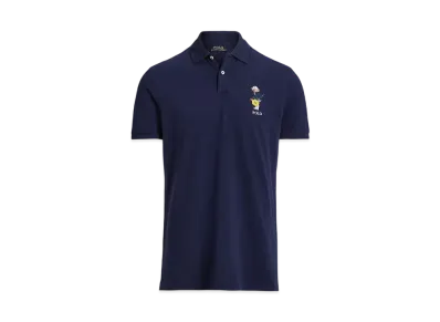 Polo Ralph Lauren Custom Slim Performance Bear Polo Shirt "Navy"