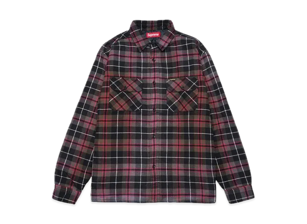 Supreme Quilted Plaid Shirt "Purple"