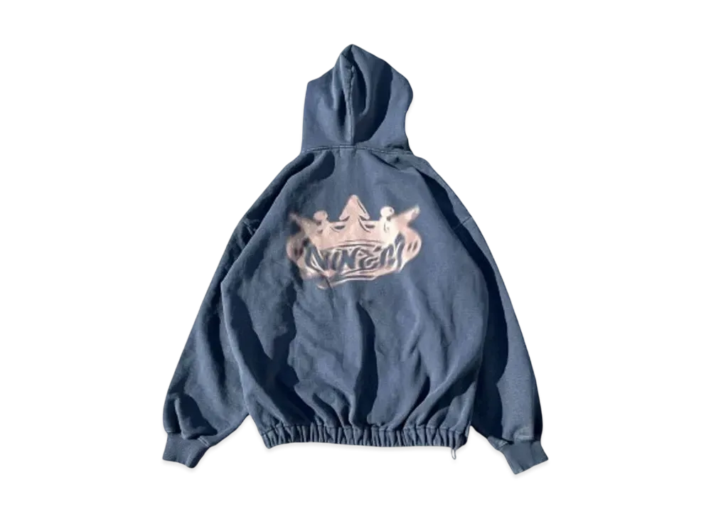 9090 Motion King Logo Balloon Hoodie "PIGMENT NAVY"