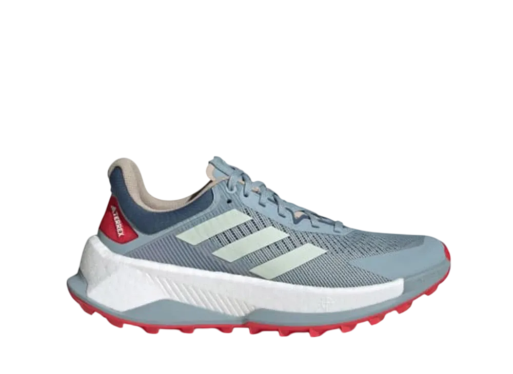 アディダス テレックス ソウルストライド ウルトラ トレイルランニング "マジックグレー/リネングリーン/ピュアルビー"