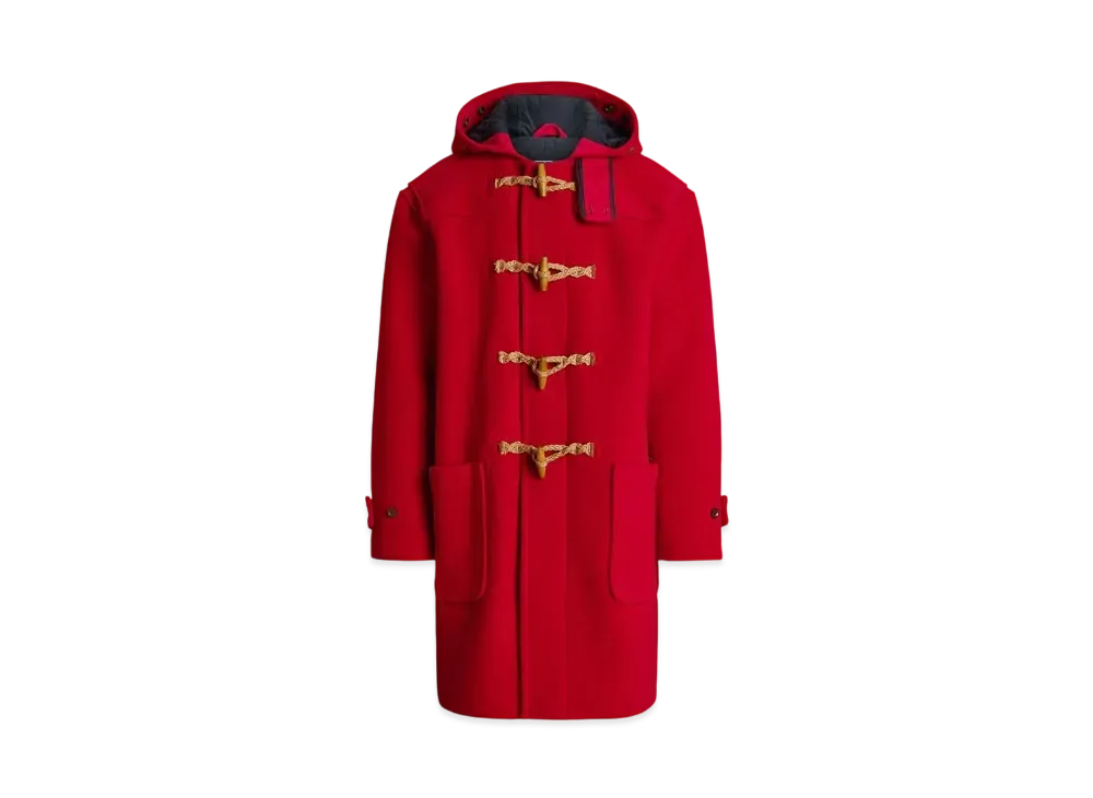 Polo Ralph Lauren Wool Twill Toggle Coat "Red"