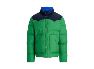 Polo Ralph Lauren Color Block Down Western Jacket "Green"