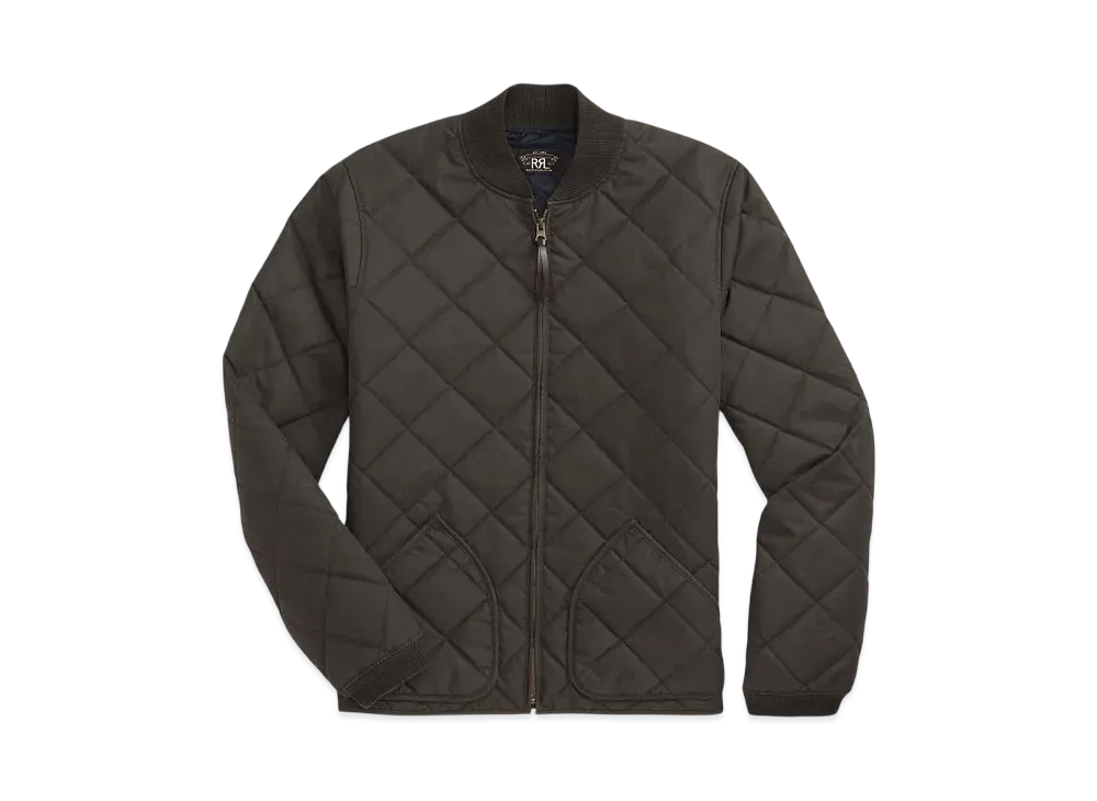 RRL Ralph Lauren Quilted Twill Jacket "Black"
