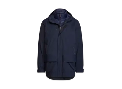 Polo Ralph Lauren Twill Hooded Coat & Quilted Liner "Navy"