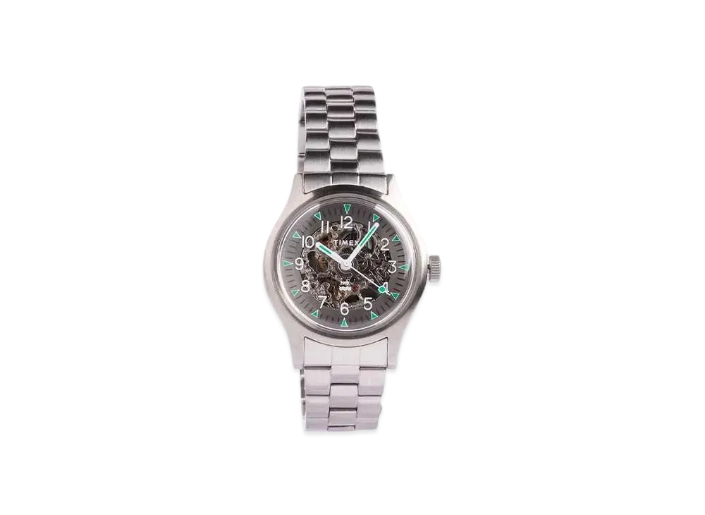 新品定価以下　END×TIMEX スケルトン ステンレススチール　別注 END. x Timex 'Skeleton' in Stainless Steel Timex