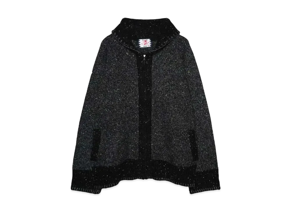SON OF THE CHEESE 27 COWICHAN SWEATER "BLACK"