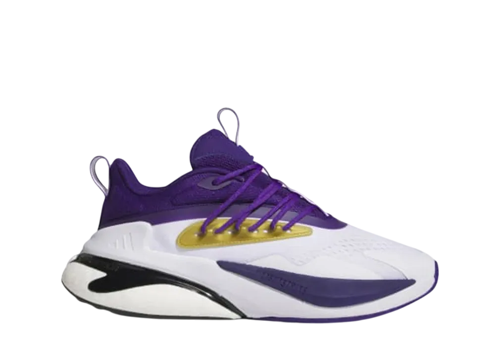 アディダス ワシントン アルファブーストV2 "チームカレッジパープル/ゴールドメタリック/クラウドホワイト"