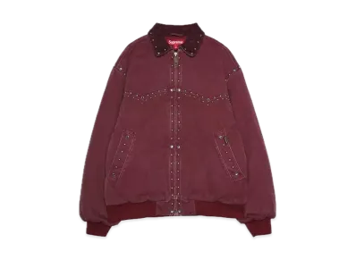 Supreme x B.B. Simon Studded Work Jacket "Burgundy"