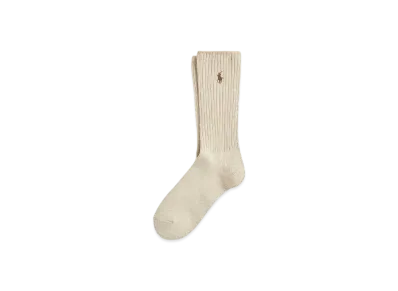 Polo Ralph Lauren Signature Pony Cotton Blend Crew Socks "Brown"