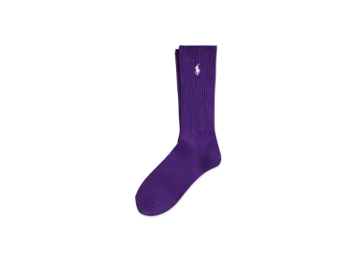Polo Ralph Lauren Signature Pony Cotton Blend Crew Socks "Purple"