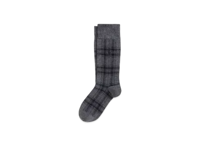 Polo Ralph Lauren Check Cotton Blend Trouser Socks "Gray"