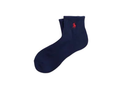 Polo Ralph Lauren Cotton Blend Quarter Crew Socks "Navy"