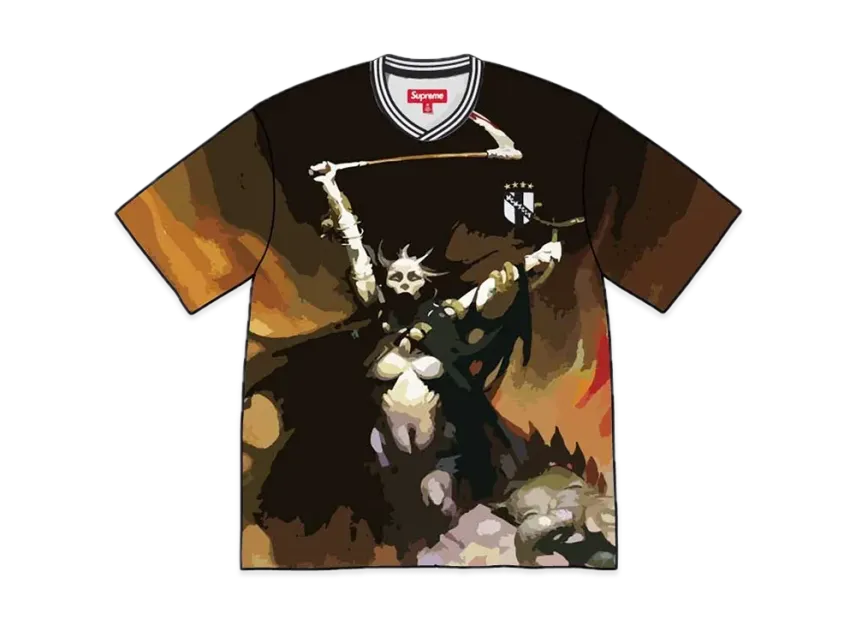 Supreme x Frank Frazetta Soccer Jersey Supreme x Frank Frazetta Soccer Jersey