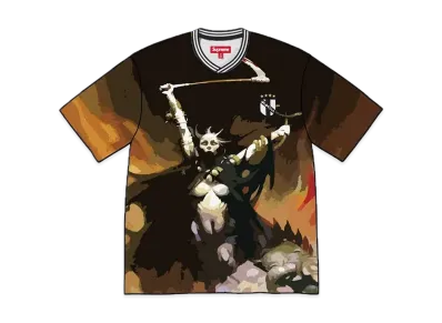Supreme x Frank Frazetta Soccer Jersey "Woman With Scythe"