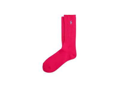 Polo Ralph Lauren Cotton Blend Crew Socks "Pink"