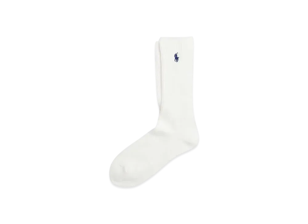 Polo Ralph Lauren Cotton Blend Crew Socks "White"