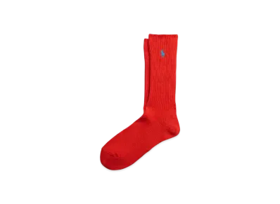 Polo Ralph Lauren Cotton Blend Crew Socks "Red"