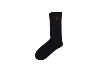 Polo Ralph Lauren Cotton Blend Crew Socks "Black"