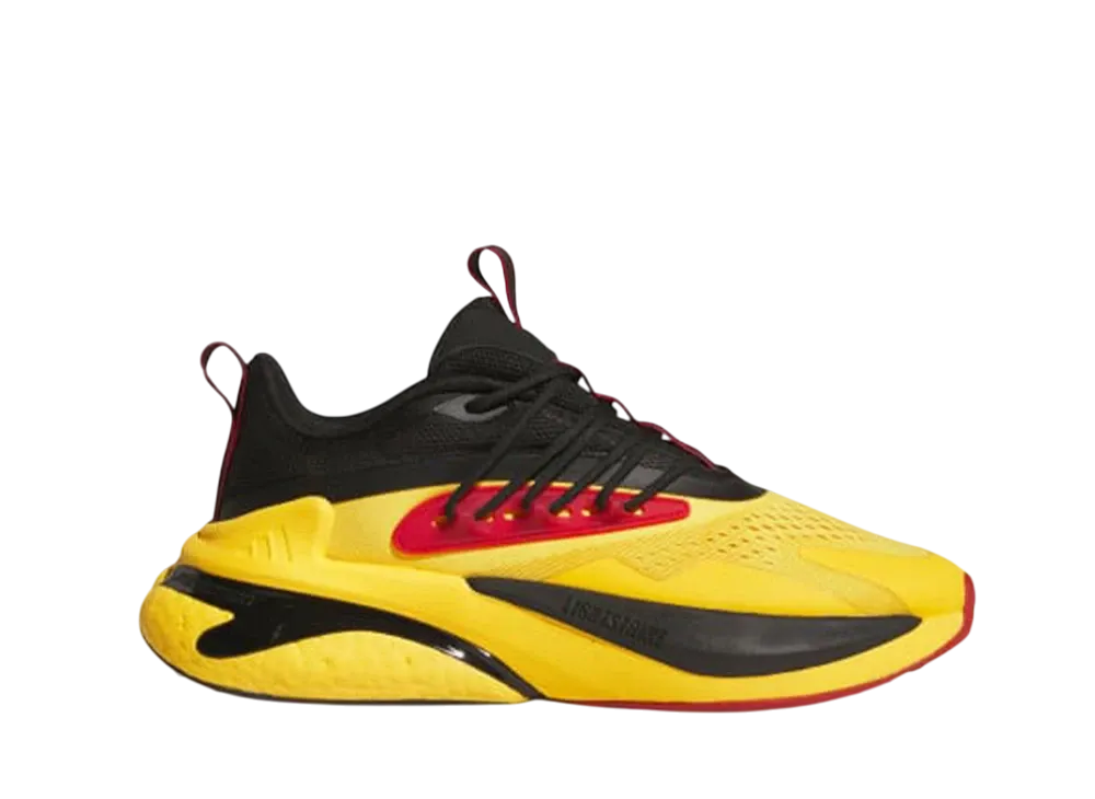 アディダス グラムブリングステート アルファブーストV2 "チームカレッジゴールド2/コアブラック/チームパワーレッド2"