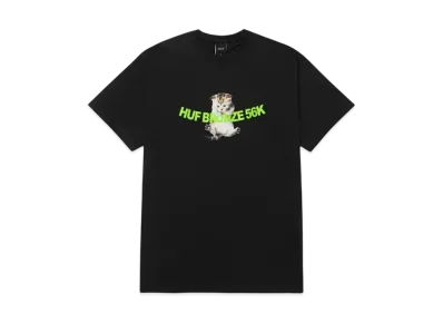 HUF x Bronze56K Hang In There Tee "Black"
