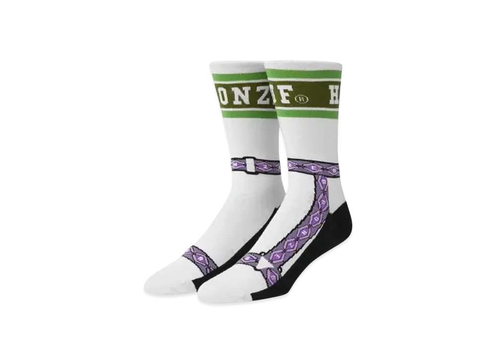 HUF x Bronze56K Granola Crew Socks "White"