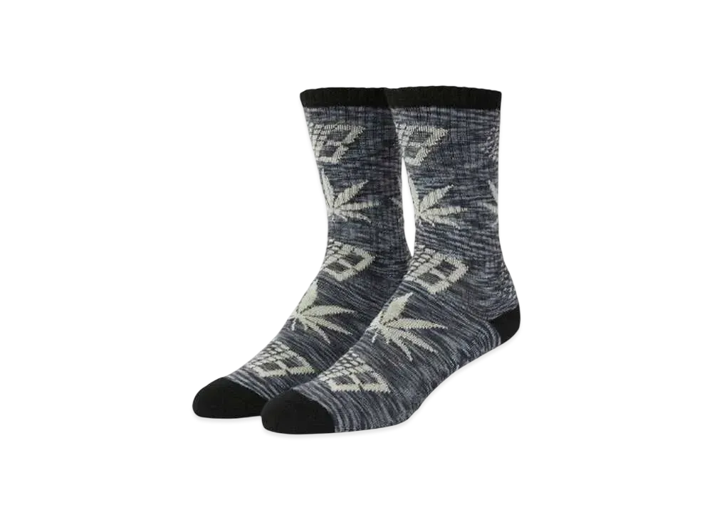HUF x Bronze56K Plantlife Marred Socks "Black"