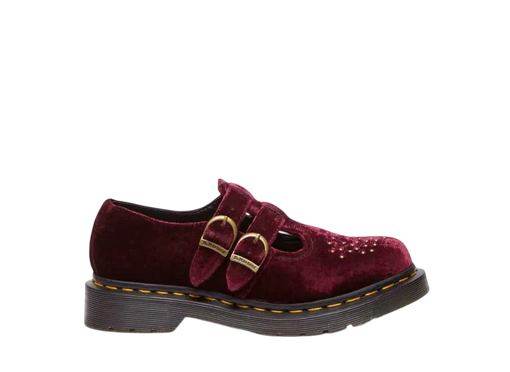 Dr.Martens Women's Vegan 8065 Mary Jane Shoes "Cherry Red"
