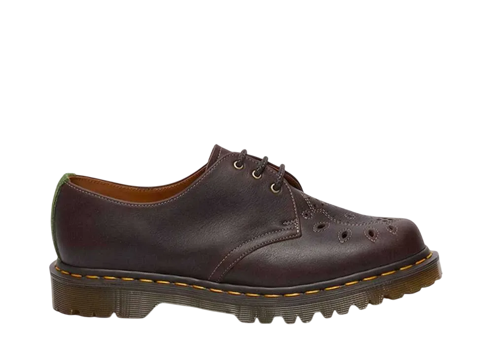 ドクターマーチン MIE 1461 3ホールシューズ "チェスナットブラウン/ピーグリーン"