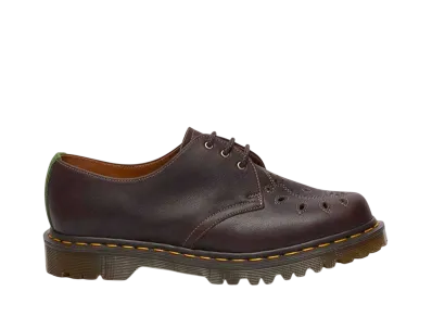 Dr.Martens MIE 1461 3-Eye Shoes "Chestnut Brown/Pea Green"