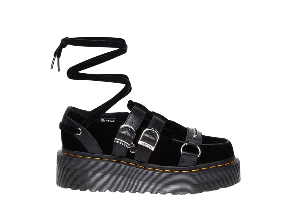 Wednesday × Dr.Martens Women's Quad Ramsey Creeper "Black"