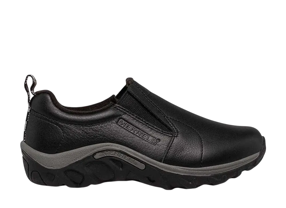 MERRELL Little Kids Jungle Moc Leather "Black"