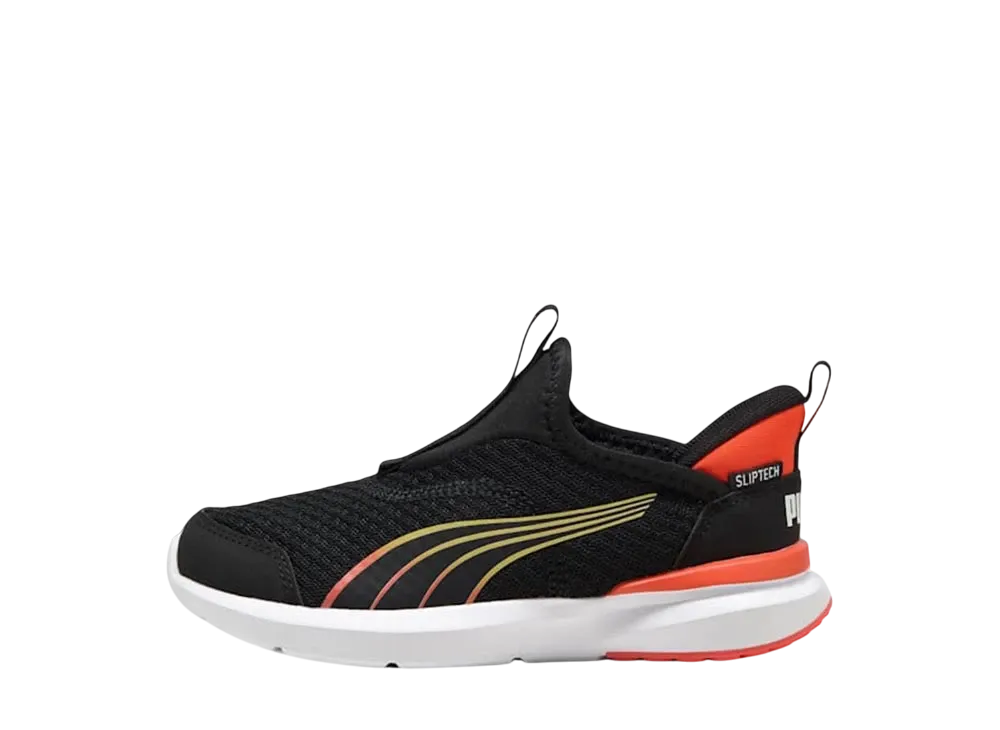 プーマ PS クルーズ プロフォーム イーズイン "プーマブラック/レッドメイジング" (キッズ)