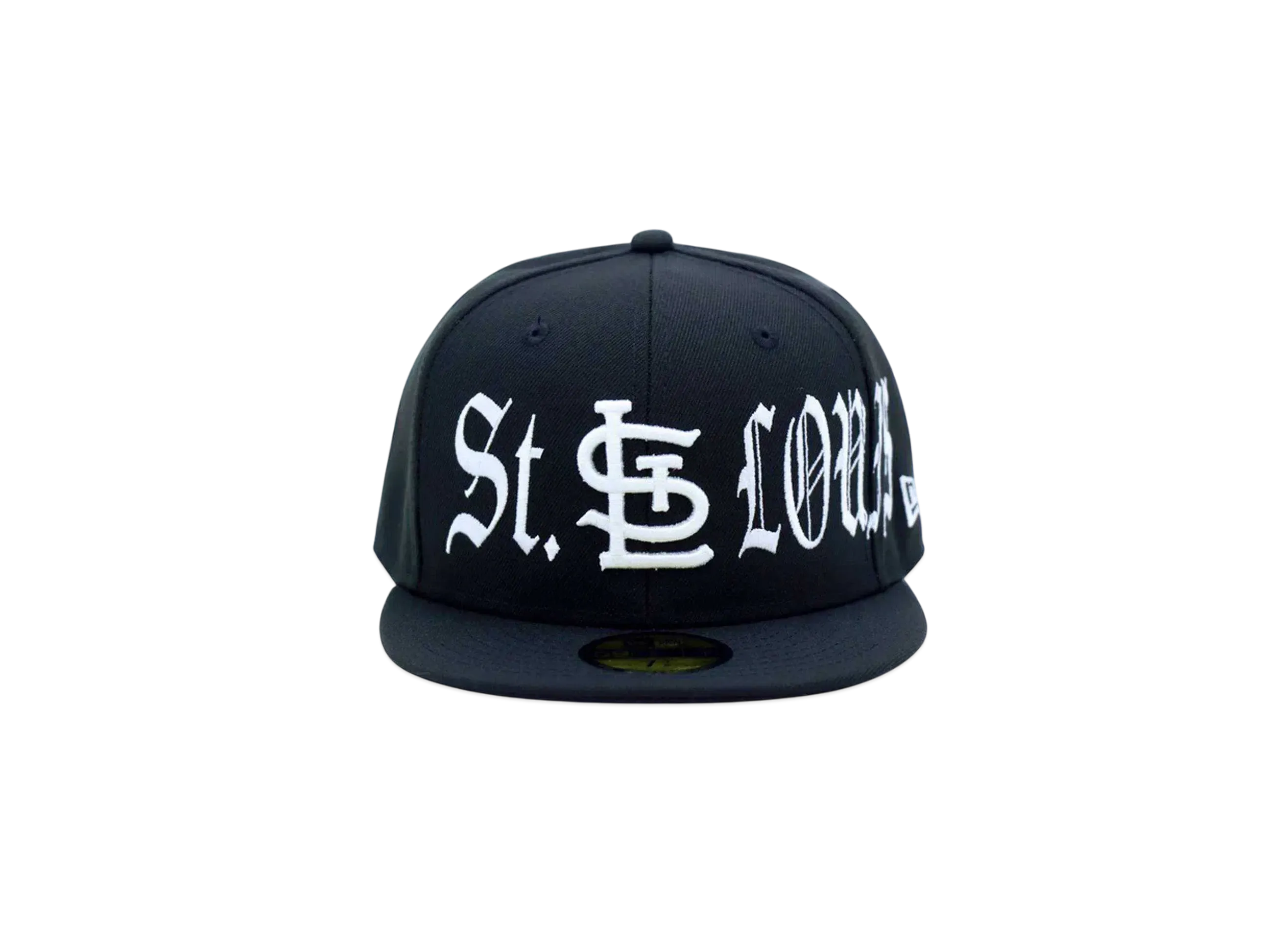 NEW ERA x THE CAP 59Fifty 'Black Letter' St Louis Cardinals "Black"