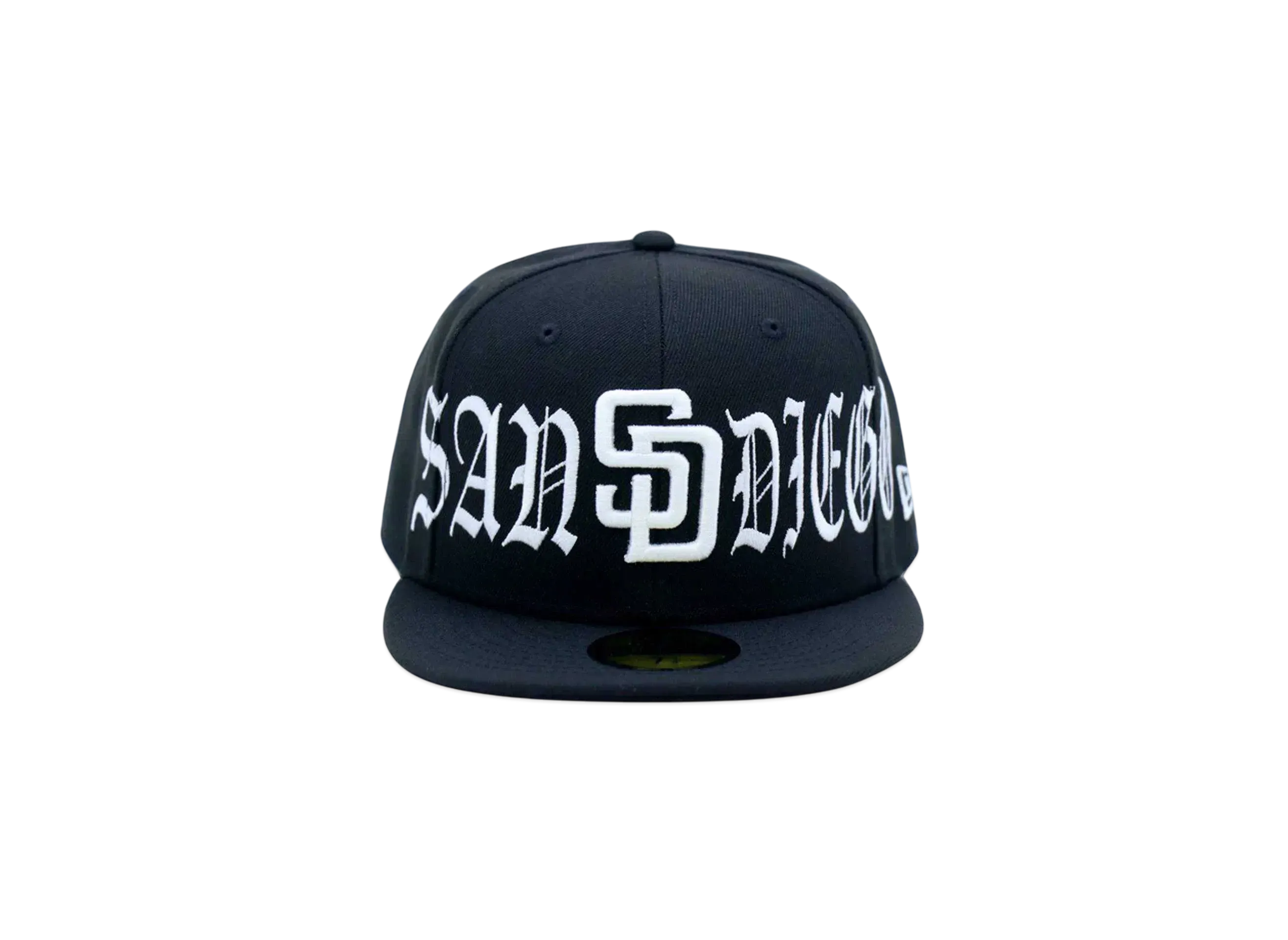NEW ERA x THE CAP 59Fifty 'Black Letter' San Diego Padres "Black"