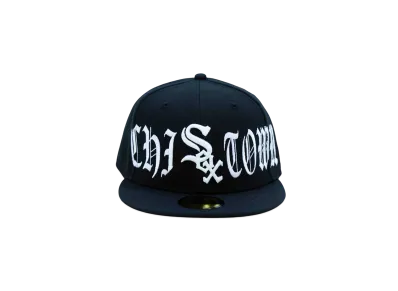 NEW ERA x THE CAP 59Fifty 'Black Letter' Chicago White Sox "Black"