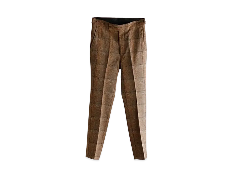 NEEDLES Twill Plaid Side Tab Trouser "Brown" NS103
