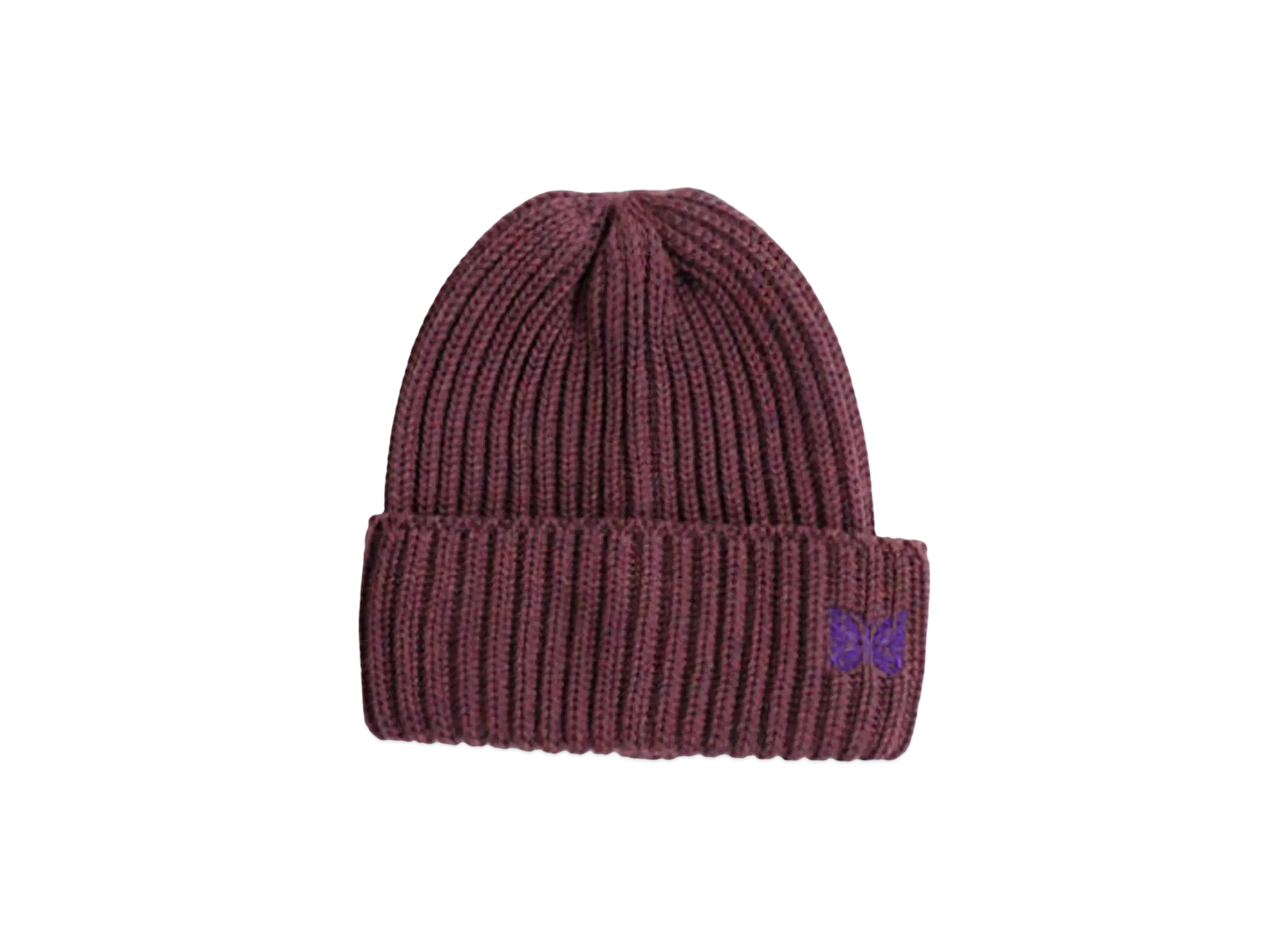 NEEDLES Merino Wool Watch Cap "Plum" PU063