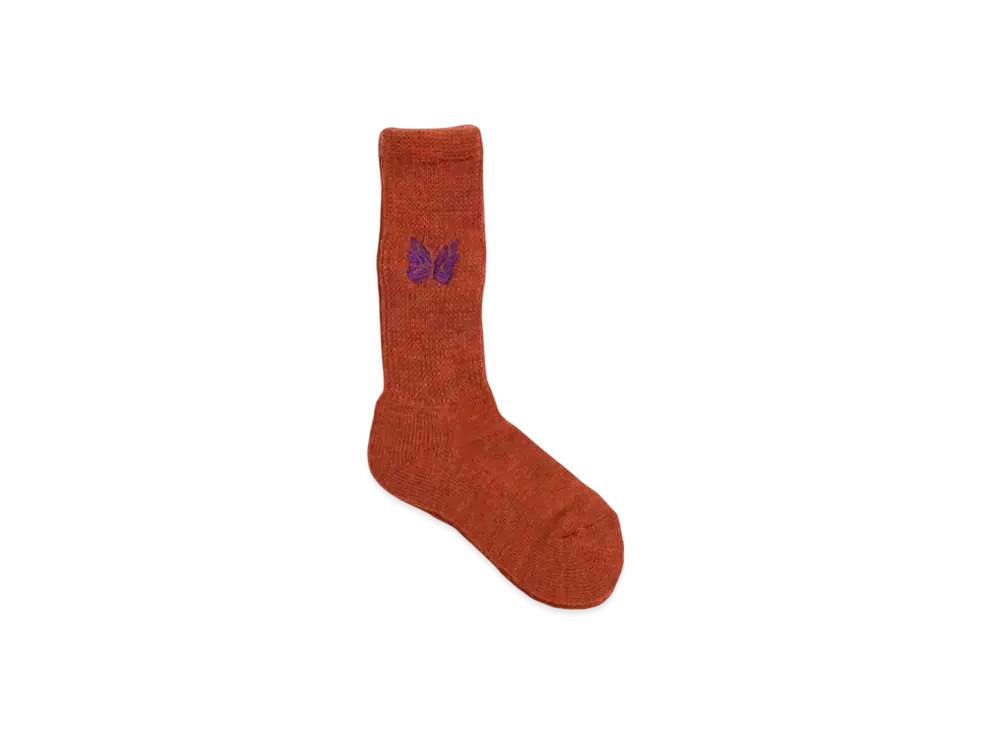 NEEDLES Merino Wool Pile Socks "Orange" PU066