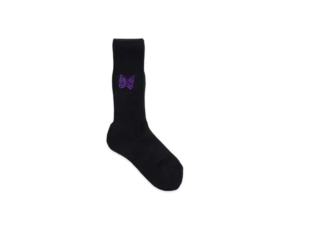 NEEDLES Merino Wool Pile Socks "Black" PU066