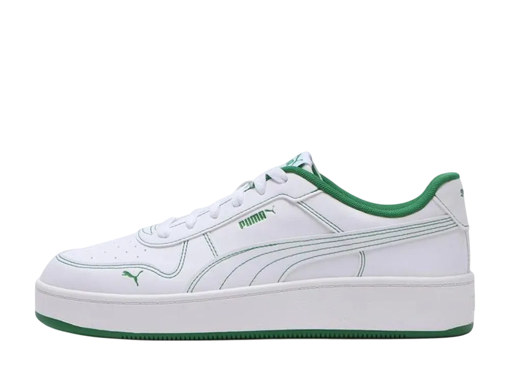 プーマ スカイネオ ライト ワイド "ホワイト/アーカイブグリーン"